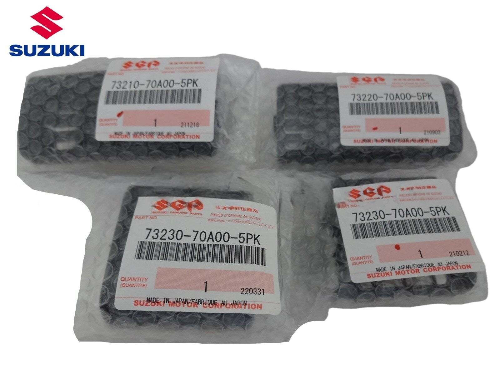 OEM Genuine Suzuki NEW Jimny Black Dashboard Air Vent Louver Set 73210-70A00-5PK0