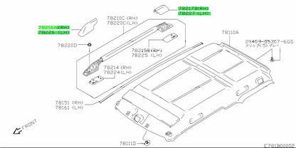 Suzuki Genuine Set Roof Rail Cap 4 Set for Jimny JB23W 78215-81A00-1YW1