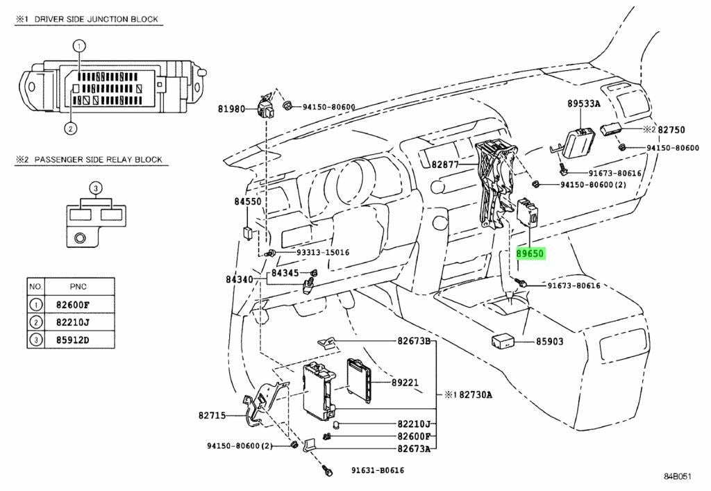 Genuine Toyota Land Cruiser Prado 150 Power Steering Control ECU 89650-350501