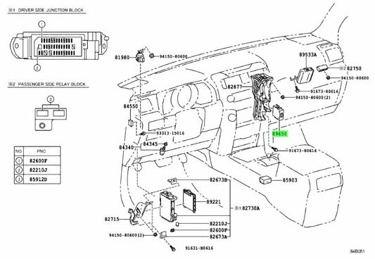 Genuine Toyota Land Cruiser Prado 150 Power Steering Control ECU 89650-350501