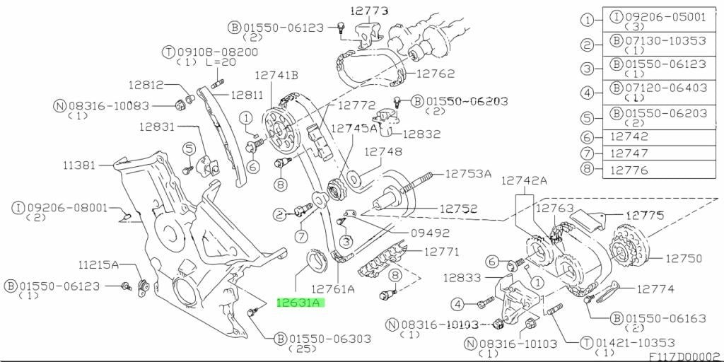 12631-67D00-000 Suzuki Sprocket,crankshaft timing 1263167D00000, New Genuine OEM1