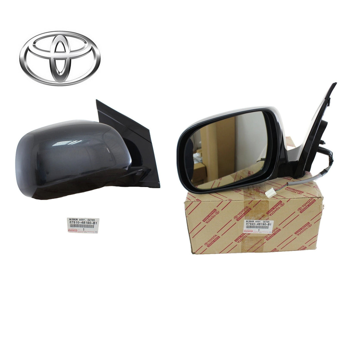 Toyota Harrier ACU30W ACU35W Mirror Set RH LH OEM 87910-48190-B1 87940-48190-B10