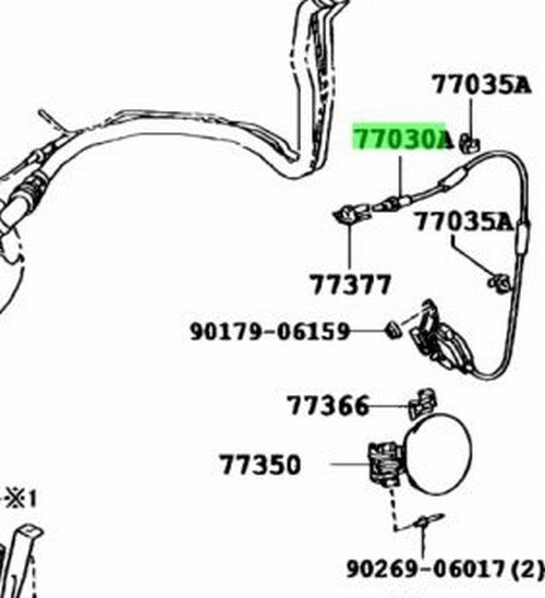 Genuine Toyota Lexus RX270 RX350 RX450h Fuel Lid Lock Motor 77030-480501