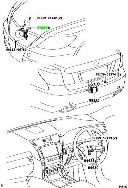 OEM Genuine TOYOTA Lexus Millimeter Wave Radar SensorAssy 88210-50150 88210501500
