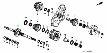 OEM Honda Integra Civic CR-V AT Mainshaft Comp 23210-P4P-A01 Genuine0