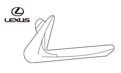 OEM MOULDING, REAR BUMPER EXTENSION, LH Genuine Toyota Lexus LX 600 52724-600600