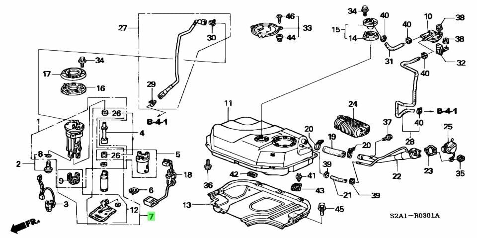 OEM PUMP SET, FUEL 2006-2009 Honda S2000 AP2 17040-S2A-A50 17040S2AA50