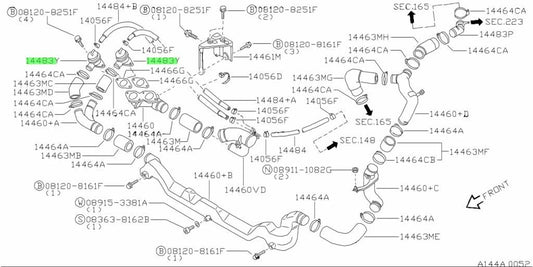 OEM VALVE Genuine Nissan GT-R R33 BCNR33 14483-05U001