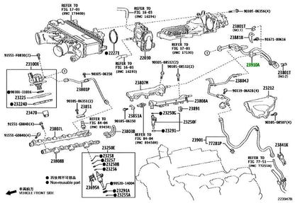 New Genuine Toyota Fuel Tube Sub-Assy 23901-70090 OEM0