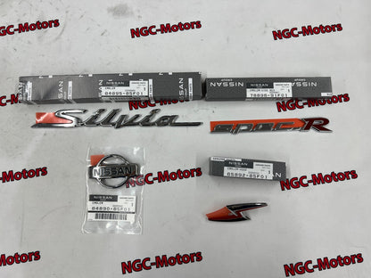 S15 Silvia Emblem Badge Set of 5 Nissan Genuine