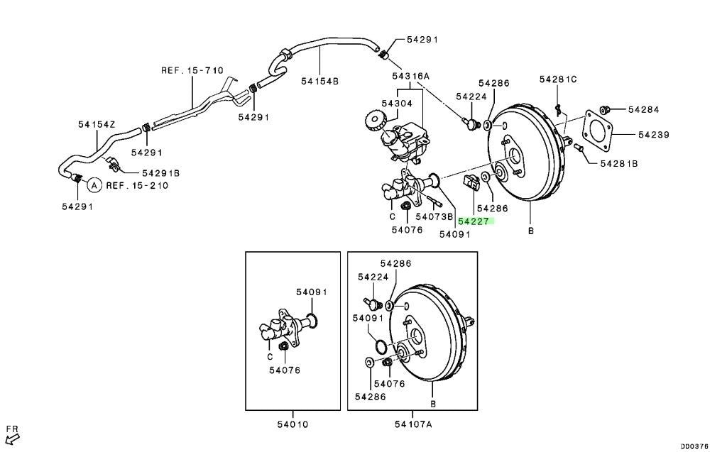 Genuine Mitsubishi Outlander PHEV Brake Booster Vacuum Pressure Sensor 4630A0740