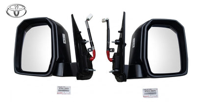 Genuine Toyota Hiace GDH201V Chrome Heated Mirror Pair 87940-26B50 87910-26A700