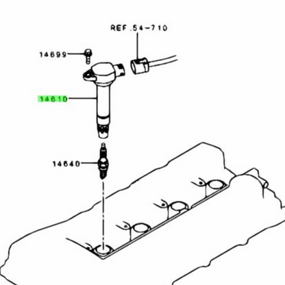 OEM Genuine Mitsubishi Ignition Coils 1832A016 Outlander Delica RVR Lancer 4pc1