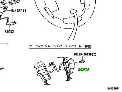 Genuine Toyota Hiace GDH201V Steering Pad Switch Assy w/ LDA OEM 84250-V30201