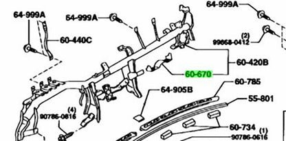 OEM MAZDA STEERING BRACKET RX-7 FD3S F100-60-6700