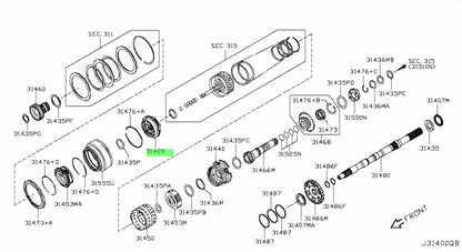 Genuine Nissan Front Planet Carrier Assembly 31420-1XJ0A0