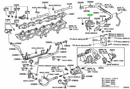 Genuine Toyota Idle Air Control Valve IAC 22270-46050 OEM1
