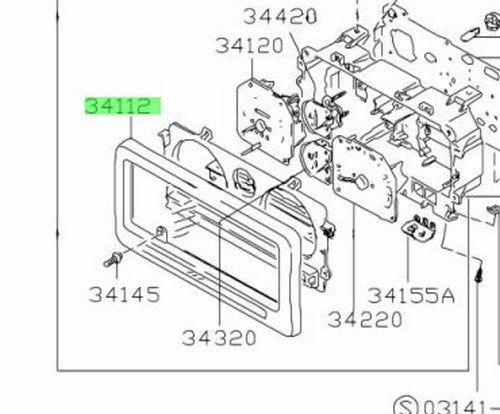 34113-70A01-000 Suzuki Glass,fr 3411370A01000, New Genuine OEM Part1