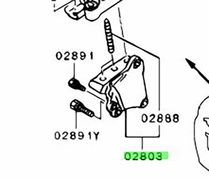 OEM BRACKET,CYLINDER BLOCK ENG FR MOUNTING  Mitsubishi Lancer Evo X 1091A081