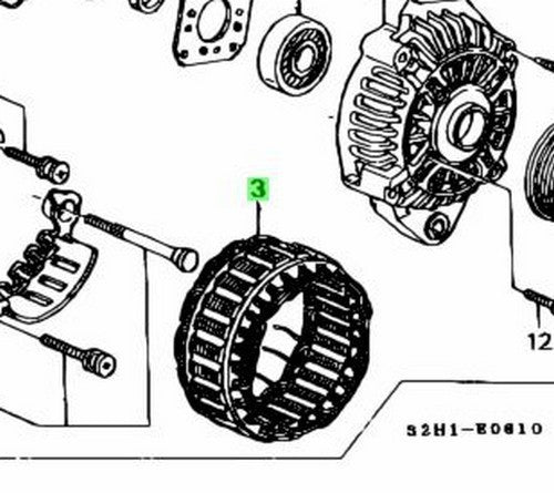 NEW Genuine Honda Alternator Stator OEM 31102-PEL-0041