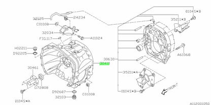NEW Genuine Subaru Clutch Housing Bell Housing Transmission OEM 30410AA0801