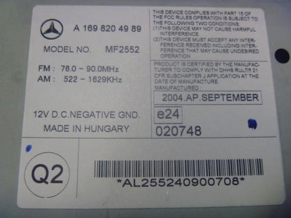 Cassette Tuner (Benz A-Class) Genuine Parts3