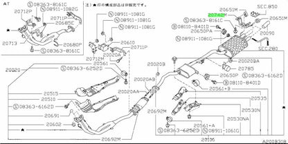 OEM MOUNTING Genuine Nissan 180SX S13 KRPS13 SR20DET 20742-35F102