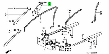 Genuine Inner B-Pillar Panel Set for Early-Model NSX Base Grade NA1/NA2/ACURA1