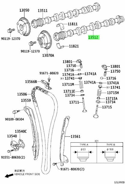 Toyota Lexus Engine Camshaft No.2 Valve Timing Assembly 13502-36040 13502360401