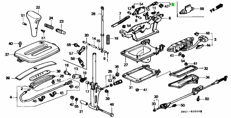 OEM Honda Civic EG Del Sol AT Shift Lock Solenoid 39550-SR3-003 Genuine1