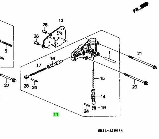 OEM Honda 27600-P24-J00 Lock-Up Valve Body Assy AT Civic EG Del Sol1
