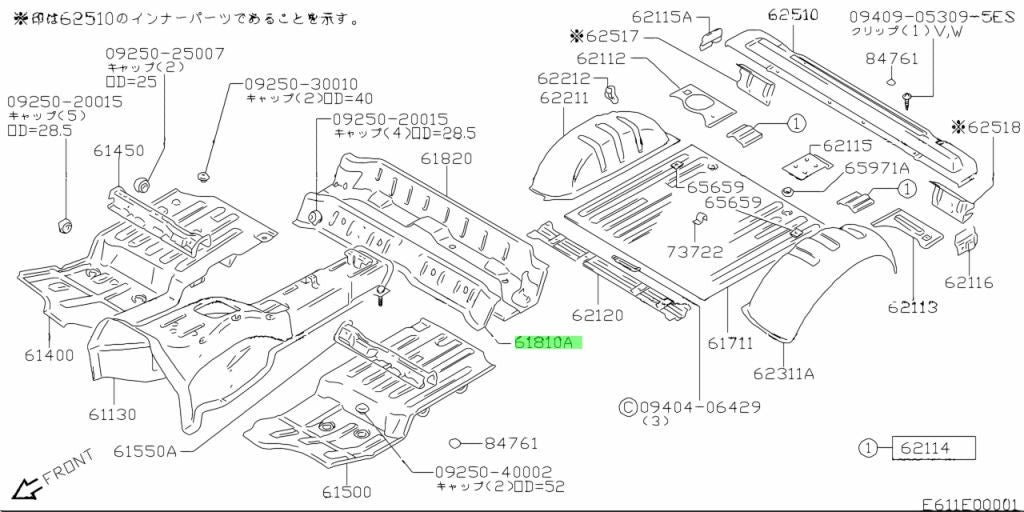 OEM Genuine Suzuki Jimny CenterMemberCrossmember Assembly 61810-83030 61810830301