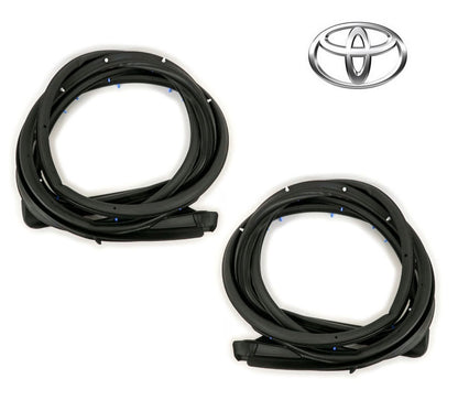 New Genuine Toyota Front Door Weatherstrip LH RH Pair 67861-26050 67862-260500