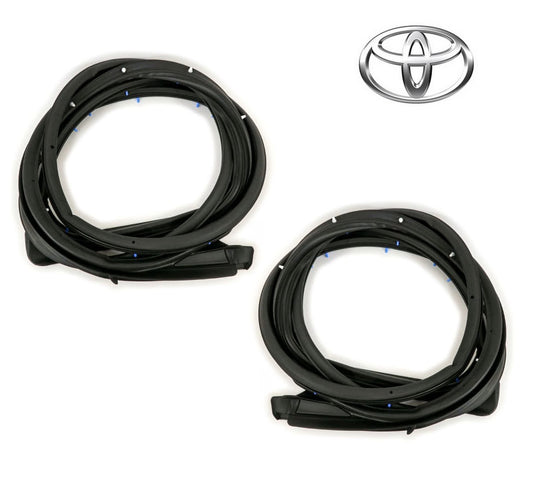 New Genuine Toyota Front Door Weatherstrip LH RH Pair 67861-26050 67862-260500