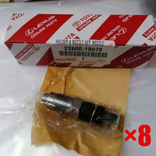 Genuine Toyota Holder & Nozzle Set 23600-19075 Set of 8 OEM Japan0