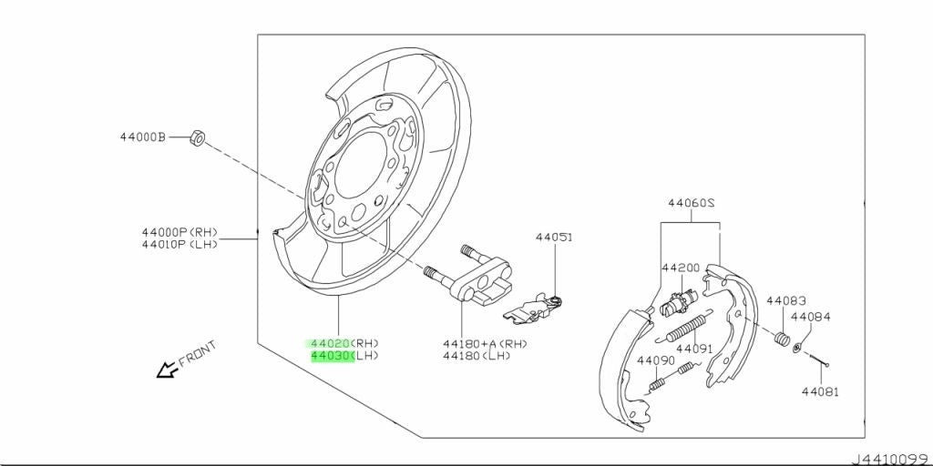 Genuine Nissan OEM Rear Brake Caliper LH RH Set 44030-8J010 44020-8J0101