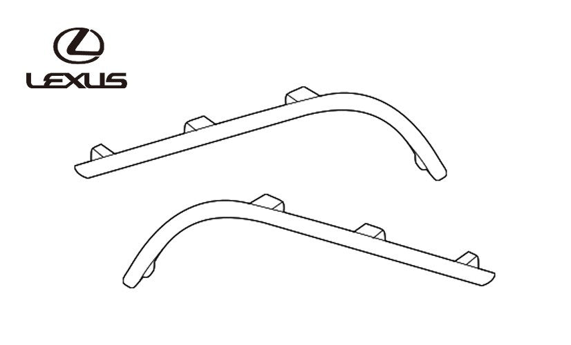 OEM MOULDING, REAR BUMPER SIDE R&L SET Toyota Lexus LX 600 52753/52752-600200