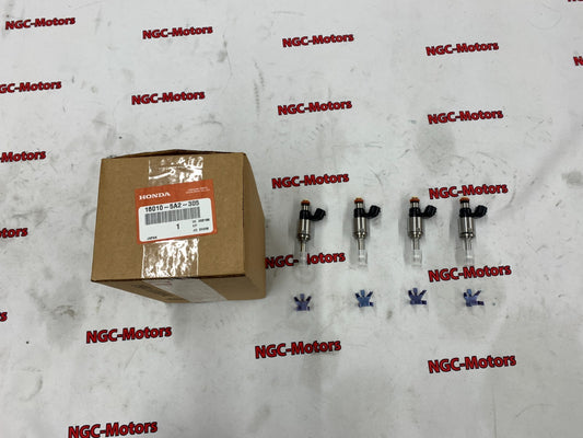 OEM Honda Acura 16010-5A2-305 INJECTOR SET, FUEL 4 PIECES Accord ILX TLX Genuine