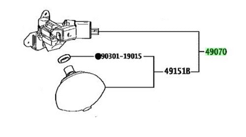 OEM Genuine TOYOTA Lexus Rear Suspension Control Valve LH 490D0-60010 490D0600101