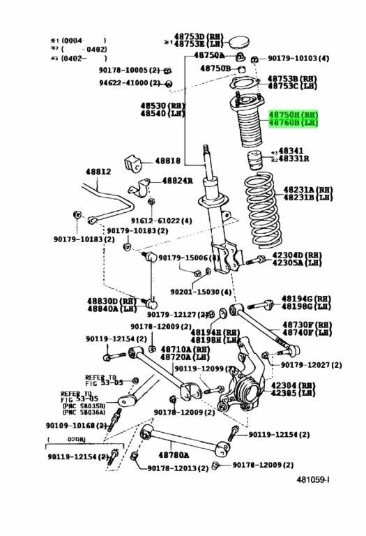 TOYOTA Genuine MR2 Spyder ZZW30 SUPPORT ASSY REAR SUSPENSION R&L 48750-170501