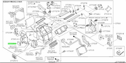 Genuine Nissan Air Mix Actuator Assy HVAC Blend Door OEM 27732-AL6102