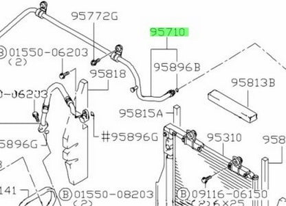 95710-78F01-000 Suzuki Hose,suction 9571078F01000, New Genuine OEM Part1