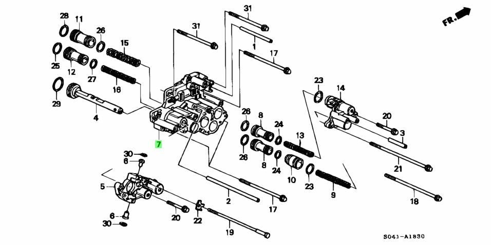 OEM Honda Integra Civic CR-V Stepwgn 4AT Servo Body Assy 27405-P4X-0000
