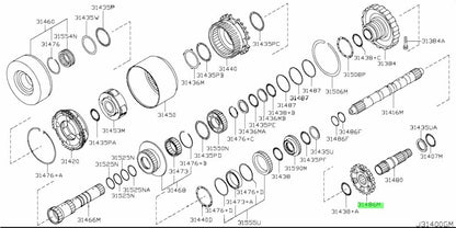 Genuine Nissan Parking Gear 31486-90X000