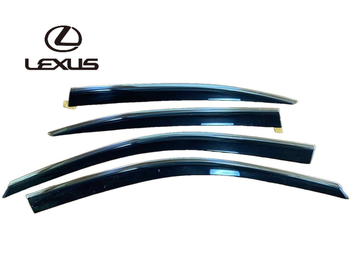 Genuine Lexus GS250 GS350 GS450h OEM Window Rain Guard Visor Set 08611-303100