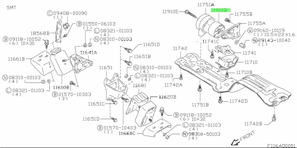 11910-60A03-000 Suzuki Bush,torque stopper 1191060A03000, New Genuine OEM Part0