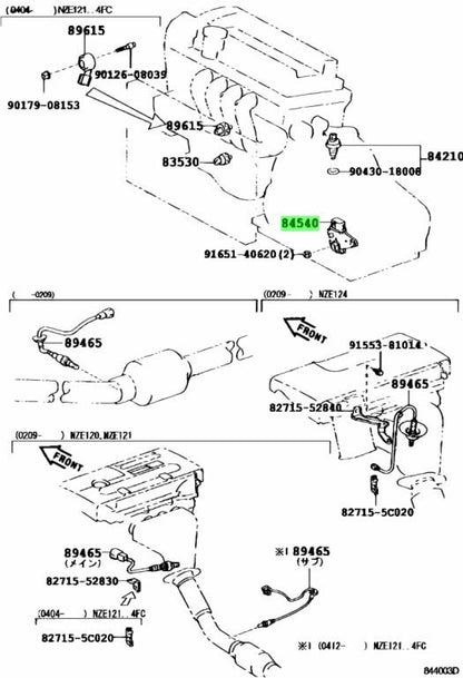 Genuine Toyota Neutral Start Safety Switch Assy 84540-52010 OEM New1