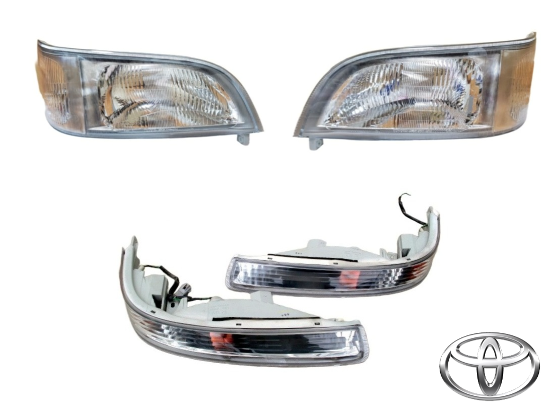 Genuine Toyota Hiace 100 Wagon Late Headlight Turn Signal Lamp L/R Set JDM　