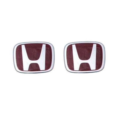 HONDA GENUINE CIVIC FD2 TYPE-R Front & REAR RED H EMBLEM WHITE TRIM JDM Japan1