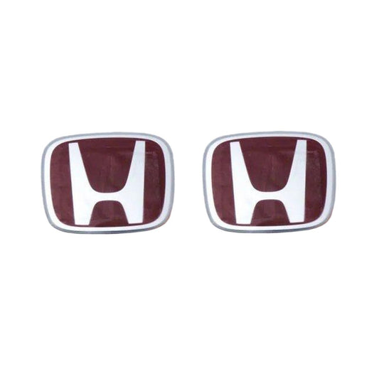 HONDA GENUINE CIVIC FD2 TYPE-R Front & REAR RED H EMBLEM WHITE TRIM JDM Japan1